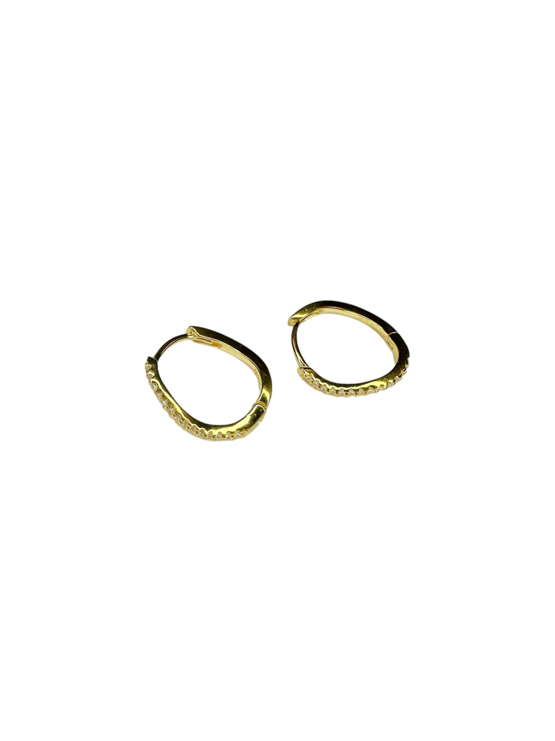 Amelia Huggie hoop - forgyldt